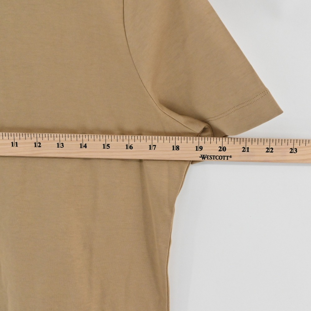 Spanx Better Base Short Sleeve Tee Womens Size‎ M Barley Tan Crew Neck 21300R - Picture 3 of 7
